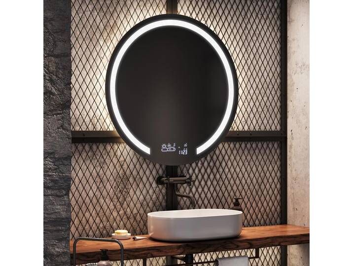 Rund Badspiegel mit LED Beleuchtung Wandspiegel Badezimmerspiegel Spiegel L96 von artforma