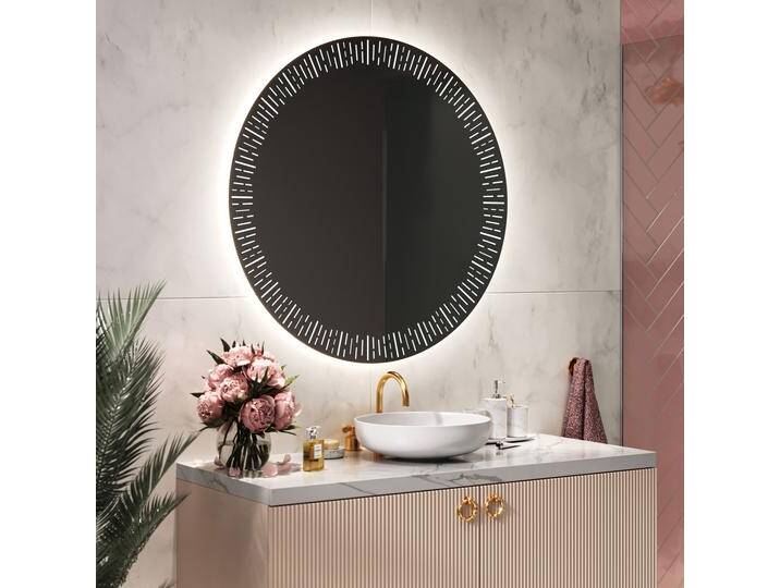 Runder Badspiegel mit LED Beleuchtung L35 von artforma