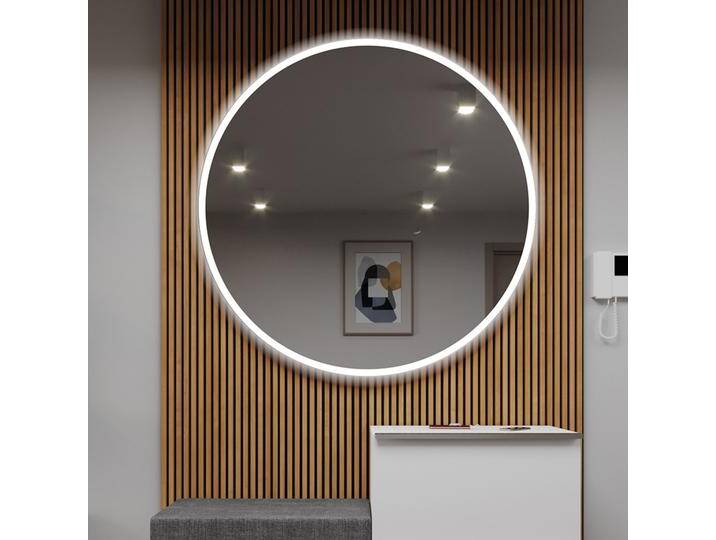 Runder Badspiegel mit LED Beleuchtung L76 von artforma