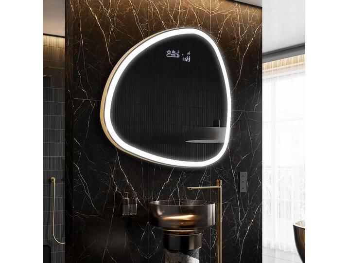 Unregelmäßiger asymmetrischer Spiegel mit LED Beleuchtung J222 Unregelmäßiger asymmetrischer Spiegel mit LED Beleuchtung J222 von artforma