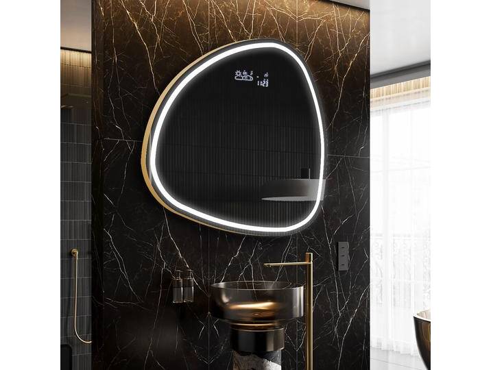 Unregelmäßiger asymmetrischer Spiegel mit LED Beleuchtung J223 von artforma