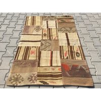 Kelim Teppich, Patchwork 155 X 101 cm/5'1" 3'3" Fuß von arthandmadetr