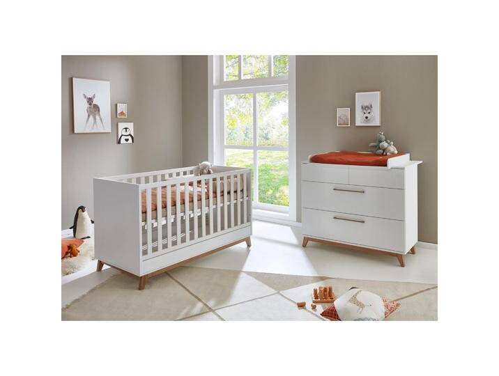 arthur berndt BABYZIMMER, Weiß, Walnuss, Holz, 4 Schubladen, 1x1x1 cm, Blauer Engel, Hergestellt in Deutschland, Babymöbel, Babyzimmer-Sets von arthur-berndt