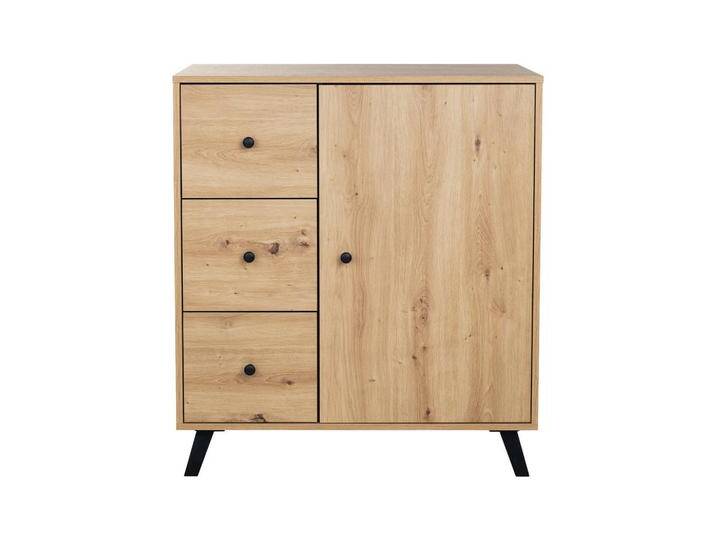 arthur berndt KOMMODE, Eiche Artisan, 1 Fächer, 3 Schubladen, 82x92x40 cm, Blauer Engel, Hergestellt in Deutschland, Wohnzimmer, Kommoden & Sideboards, Kommoden von arthur-berndt