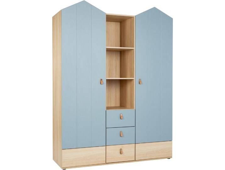 arthur berndt Kinderkleiderschrank Kleiderschrank »Roofy« 2-türig mit Soft-Close-Funktion Soft-Close Funktion, beige von arthur-berndt