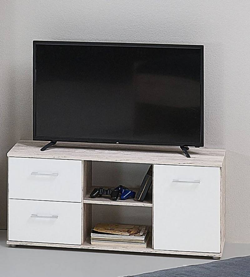 Home affaire Lowboard Lowboard »Rieke« (1 St), 2 Schubkästen, 1 Drehtür, 2 offene Fächer von Home affaire