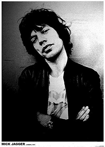 artificial ROLLING STONES POSTER MICK JAGGER LONDON 1975 OUT OF OUR HEADS von artificial