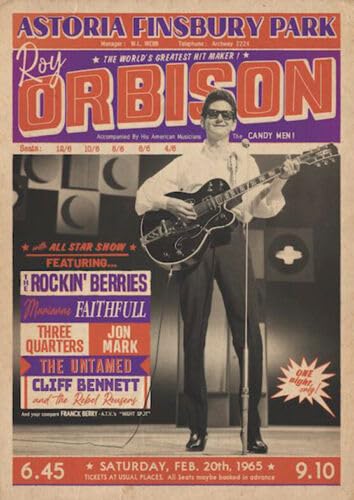 artificial ROY ORBISON POSTER LONDON ASTORIA FINSBURY PARK 1965 von artificial