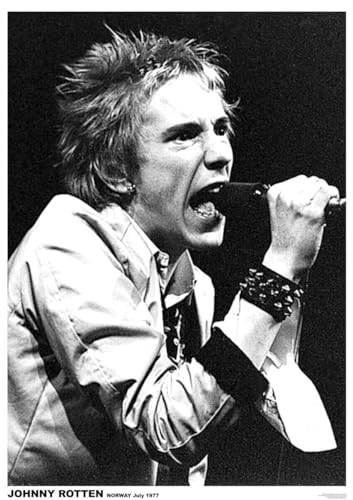 artificial SEX PISTOLS POSTER NORWAY 1977 JOHNNY ROTTEN LIVE von artificial