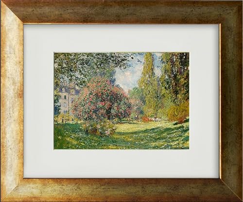 artissimo, Kunstdruck gerahmt, 40x33cm, AG3803, Claude Monet: Il Parco Monceau, Bild, Wandbild, Poster, Wanddekoration von artissimo GmbH