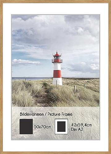 artissimo, PE6602-WR, Bilder-Rahmen 50x70cm mit Passepartout, Wechselrahmen für Poster Din A2, Holz, Echtholz-Rahmen inkl. Passepartout und Kunstglas, Außenmaß ca. 52x72cm, Farbe Eiche Oak artissimo, PE6602-WR, Bilder-Rahmen 50x70cm mit Passepartout, Wechselrahmen für Poster Din A2, Holz, Echtholz-Rahmen inkl. Passepartout und Kunstglas, Außenmaß ca. 52x72cm, Farbe Eiche Oak von artissimo