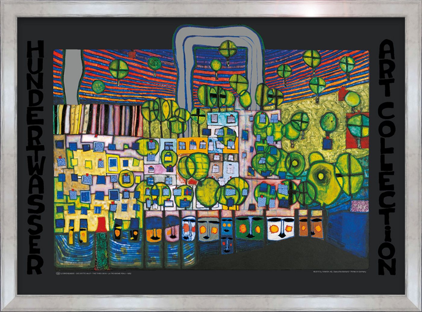 artissimo Bild mit Rahmen Hundertwasser Bild mit Rahmen / Poster gerahmt 72x53cm / Wandbild, Friedensreich Hundertwasser: Löwengasse - Die dritte Haut artissimo Bild mit Rahmen Hundertwasser Bild mit Rahmen / Poster gerahmt 72x53cm / Wandbild, Friedensreich Hundertwasser: Löwengasse - Die dritte Haut von artissimo