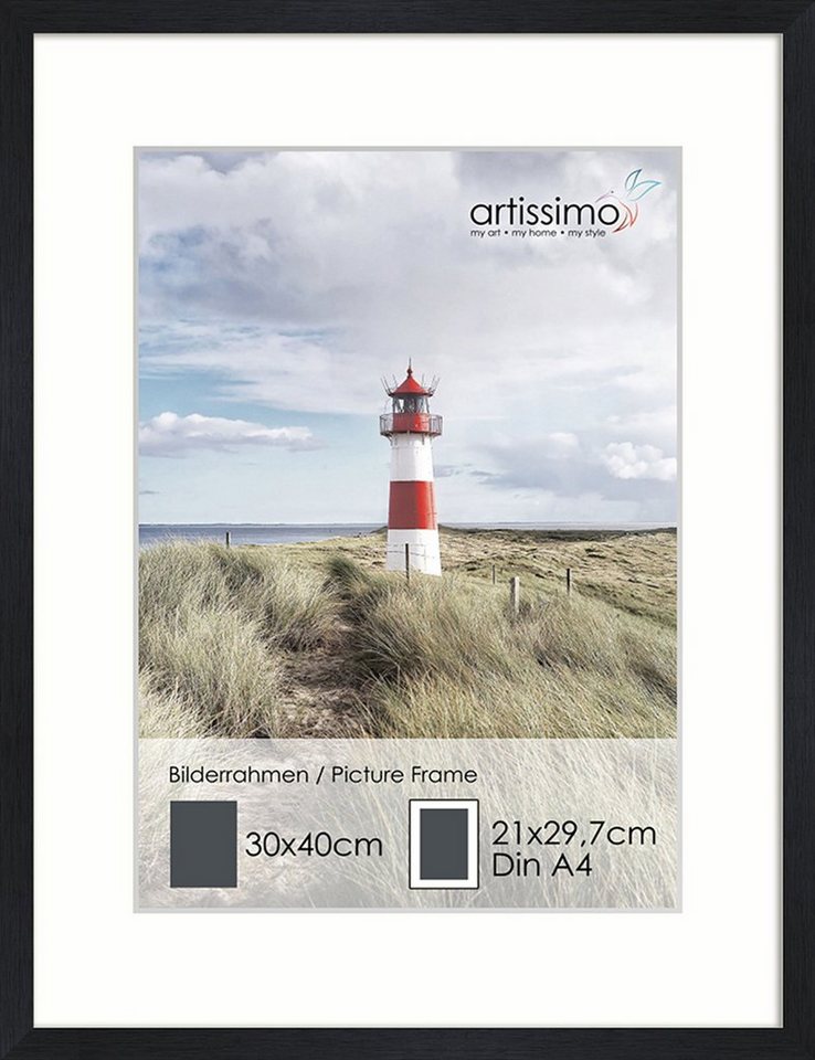 artissimo Bilderrahmen Rahmen 30x40cm inkl Passepartout für Poster DinA4 Bilderrahmen Schwarz artissimo Bilderrahmen Rahmen 30x40cm inkl Passepartout für Poster DinA4 Bilderrahmen Schwarz von artissimo