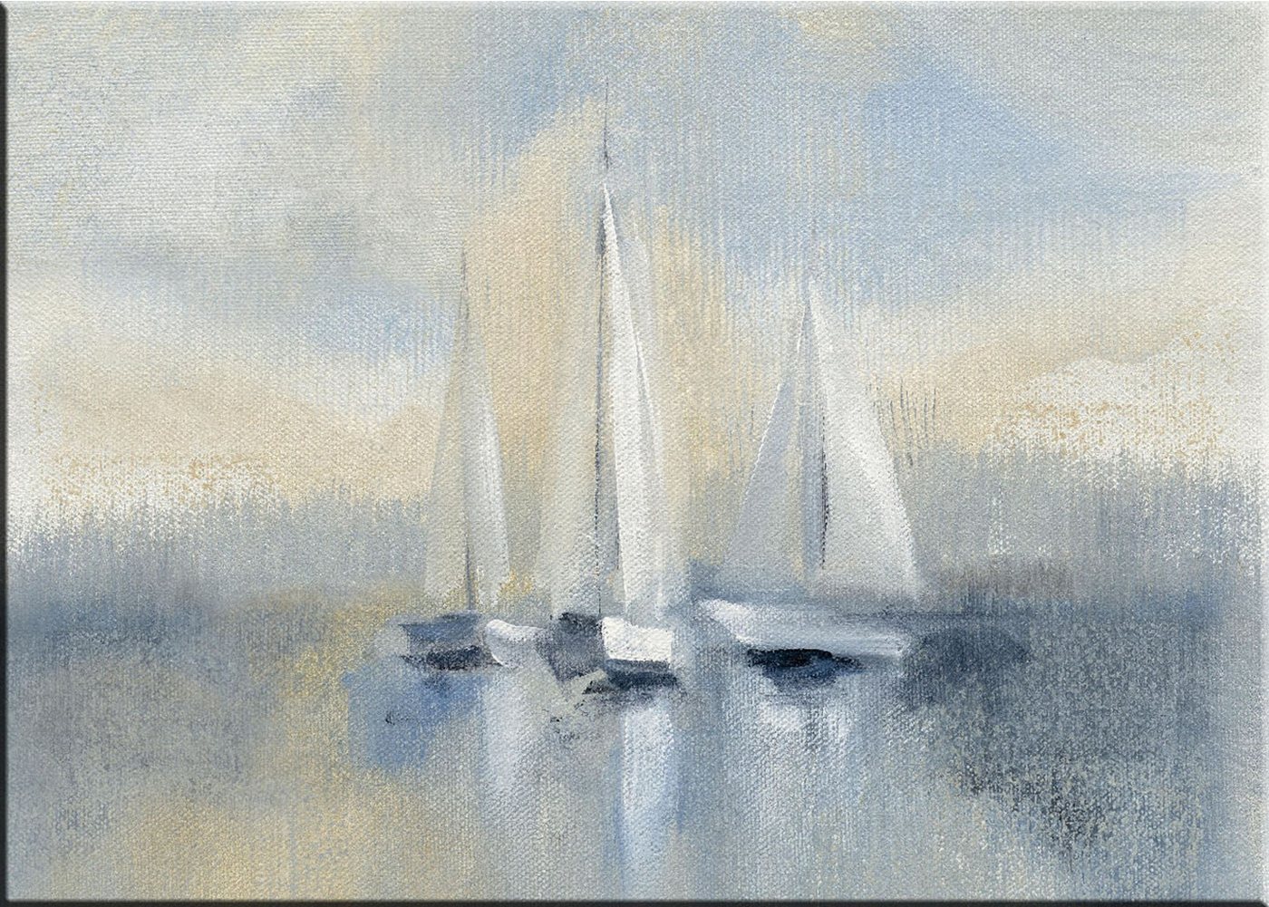 artissimo Leinwandbild Bild auf Leinwand 70x50cm Kunst Malerei Gemälde maritim Meer Boote, Silvia Vassileva: Morning Sail I artissimo Leinwandbild Bild auf Leinwand 70x50cm Kunst Malerei Gemälde maritim Meer Boote, Silvia Vassileva: Morning Sail I von artissimo
