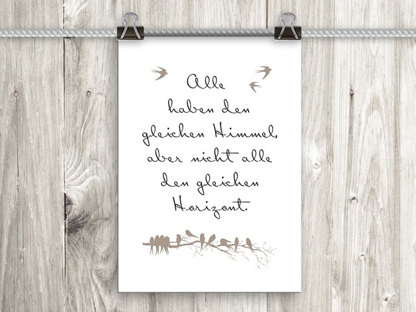 artissimo Poster Poster mit Spruch DinA4 Bild Kunstdruck Text Motivation Toleranz, Zitate und Sprüche: Tolleranz von artissimo