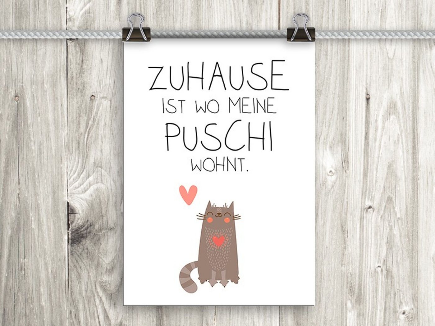 artissimo Poster Poster mit Spruch DinA4 Bild Wandbild Sprüche Text Katze Zuhause, witzige Zitate und Sprüche: Katze artissimo Poster Poster mit Spruch DinA4 Bild Wandbild Sprüche Text Katze Zuhause, witzige Zitate und Sprüche: Katze von artissimo