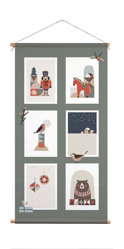 artissimo Poster XXL-Poster Weihnachten 60x120cm / Weihnachtsdeko Deko Skandi türkis, XXL-Weihnachtsdeko: Skandinavische Weihnachten artissimo Poster XXL-Poster Weihnachten 60x120cm / Weihnachtsdeko Deko Skandi türkis, XXL-Weihnachtsdeko: Skandinavische Weihnachten von artissimo