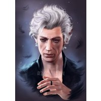 Astarion "Feathers' Kunstdruck Art Print Digitale Zeichnung Portrait Gemälde Baldur's Gate 3 Digital Portrait Fan Drawing Astarion "Feathers' Kunstdruck Art Print Digitale Zeichnung Portrait Gemälde Baldur's Gate 3 Digital Portrait Fan Drawing von artmospherealism