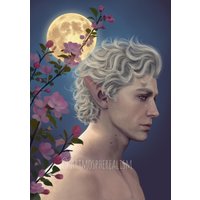 Astarion "Moonlight' Kunstdruck Art Print Digitale Zeichnung Portrait Gemälde Baldur's Gate 3 Digital Portrait Fan Drawing Astarion "Moonlight' Kunstdruck Art Print Digitale Zeichnung Portrait Gemälde Baldur's Gate 3 Digital Portrait Fan Drawing von artmospherealism