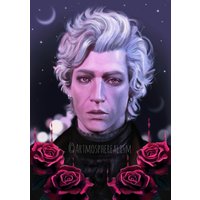 Astarion "Rosen' Kunstdruck Art Print Digitale Zeichnung Portrait Gemälde Baldur's Gate 3 Digital Portrait Fan Drawing Astarion "Rosen' Kunstdruck Art Print Digitale Zeichnung Portrait Gemälde Baldur's Gate 3 Digital Portrait Fan Drawing von artmospherealism