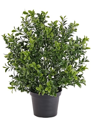 artplants.de Deko Buchs Busch im Topf, UV - Sicher, 30cm - Buchbaum Kugel - Kunstpflanze Buchs von artplants