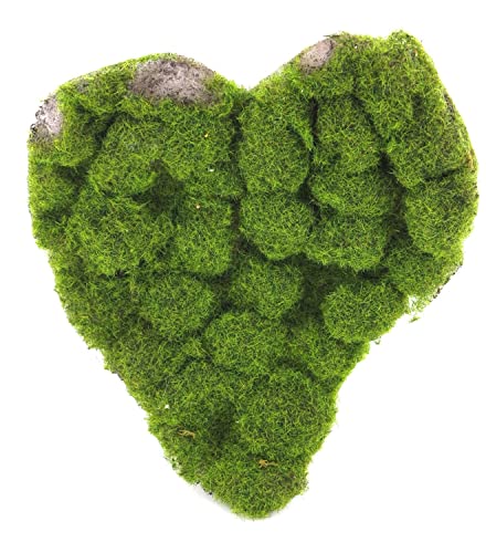 artplants.de Deko Moosherz Dekoration YUEYA, grün, 30x25 cm - Deko Herz von artplants