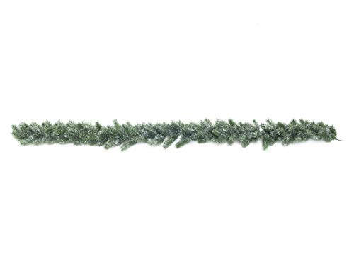 artplants.de Deko Tannengirlande, PE Nadeln, beschneit, 180cm - Künstliche Girlande - Weihnachtsdekoration von artplants.de