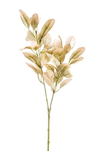 artplants.de Dekozweig Wollziest BERNEDO, beige, 70cm - Wolliger Ziest Kunstzweig/Woll-Ziest Deko AST von artplants