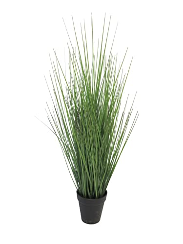 artplants.de Fake Gras Rutenhirse LIFANG im Dekotopf, grün, 60 cm - Deko Grasbüschel von artplants.de