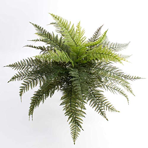 artplants.de Königsfarn Aaron, 35 Blätter, grün, auf Steckstab, 50cm, Ø 65cm - Künstliche Pflanze - Kunst Farn von artplants