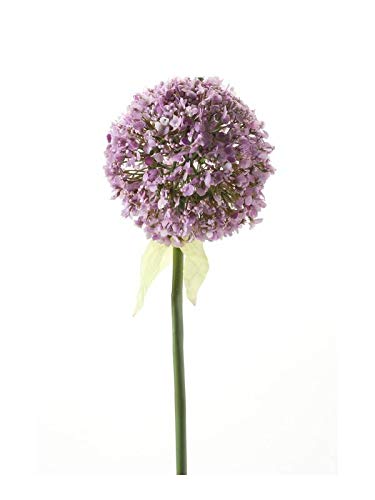 artplants.de Künstliche Blume Allium Durban, Hellviolett, 70cm - Kunstblume Zierlauch von artplants.de