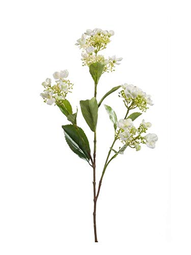 artplants.de Künstliche Blume Hortensie ALAZNE, Creme, 75cm - Deko Hortensie von artplants