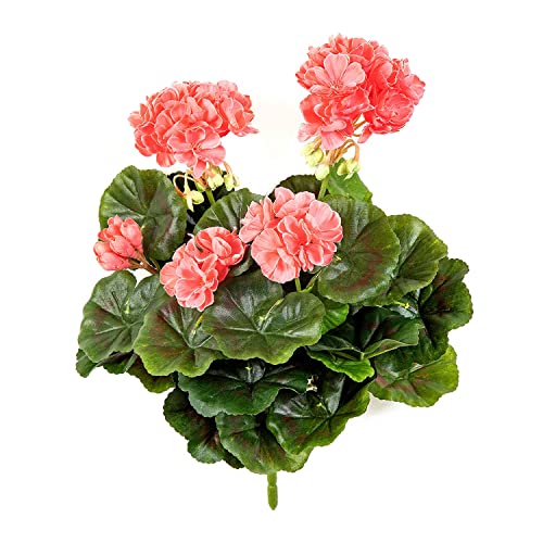 artplants.de Künstliche Geranie CAPH auf Steckstab, rosa, 30cm - Künstliche blühende Pflanze von artplants