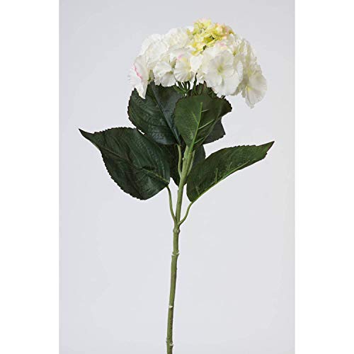 artplants.de Künstliche Hortensie, weiß, 70cm, Ø 23cm - Kunstblume weiß - Kunst Hortensie von artplants