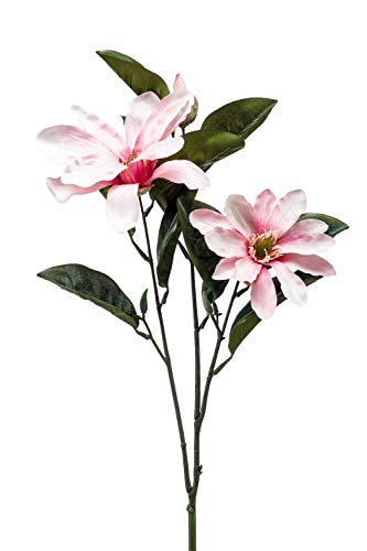 artplants.de Künstliche Magnolie BEGUR, rosa, 80cm - Deko Magnolie/Plastik Blume von artplants.de