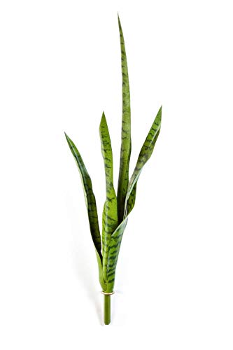artplants.de Künstliche Sansevieria - Bogenhanf auf Steckstab, grün, 80cm - Kunstpflanze - Dekopflanze von artplants.de