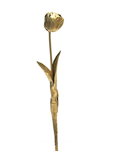 artplants.de Künstliche Tulpe Lianna, Gold, 45 cm - Künstlicher Blumenzweig von artplants