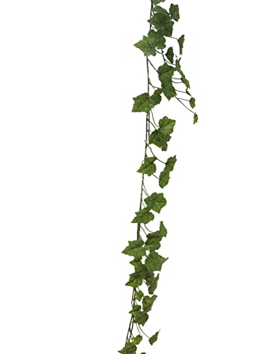 artplants.de Künstliche Weinreben Girlande Hong, grün, 180 cm - Deko Pflanzen Girlande von artplants