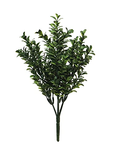 artplants.de Künstlicher Buchsbaum Busch Tom, crossdoor, Steckstab, grün, 30 cm - Künstliche Zimmerpflanze von artplants