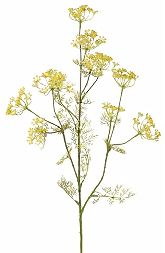 artplants.de Künstlicher Dill Zweig WINCENT, gelb, 80cm - Gurkenkraut künstlich von artplants