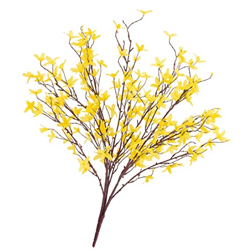 artplants.de Künstlicher Forsythienbusch mit 5 Zweigen, gelb, 60cm - Kunstpflanze - Künstliche Blume von artplants.de