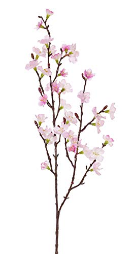 artplants.de Künstlicher Kirschblütenzweig Arielle mit Blüten, rosa, 75cm - Deko Blumen/Textilblumen von artplants
