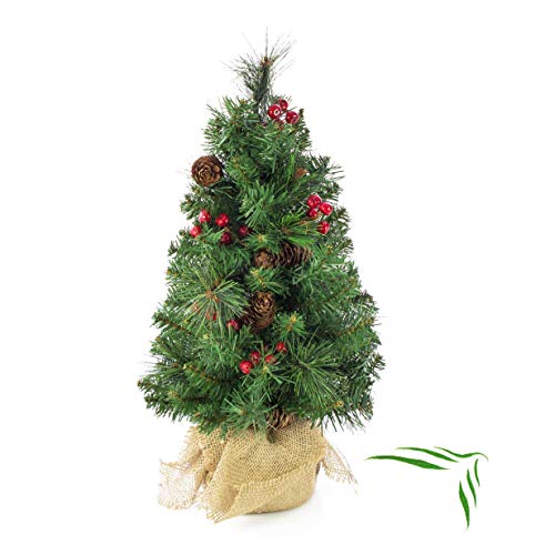 artplants.de Künstlicher Mini Weihnachtsbaum BUKAREST, geschmückt, 75 Zweige, 45cm, Ø 25cm - Kunst Tannenbaum - Deko Christbaum artplants.de Künstlicher Mini Weihnachtsbaum BUKAREST, geschmückt, 75 Zweige, 45cm, Ø 25cm - Kunst Tannenbaum - Deko Christbaum von artplants