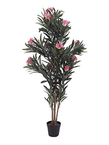 artplants.de Künstlicher Oleander MINOU, rosa, 150cm - Kunstbaum - Deko Baum von artplants