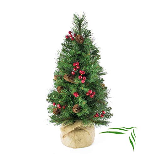 artplants.de Künstlicher Weihnachtsbaum BUKAREST, geschmückt, 80 Zweige, 60cm, Ø 35cm - Kunst Tannenbaum - Deko Christbaum artplants.de Künstlicher Weihnachtsbaum BUKAREST, geschmückt, 80 Zweige, 60cm, Ø 35cm - Kunst Tannenbaum - Deko Christbaum von artplants