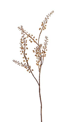 artplants.de Künstlicher Zweig Scheinbeeren Zweig BRONKO mit Beeren, Hellbraun, 70cm von artplants