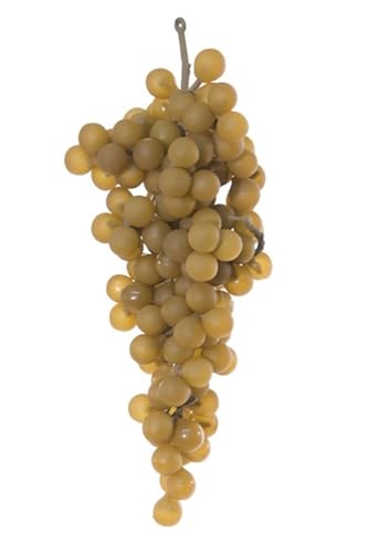 artplants.de Künstliches Obst Weintrauben ALBANO, gelb-grün, 17cm, Ø7cm - Kunst Trauben von artplants
