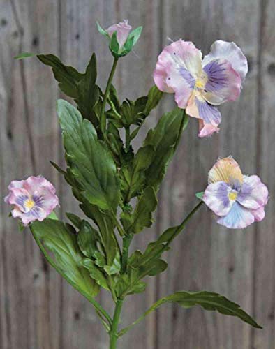 artplants.de Künstliches Stiefmütterchen SILANA, rosa-violett, 30cm - Hornveilchen Deko/Kunstblume Stiefmütterchen von artplants