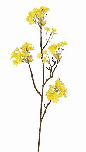 artplants.de Kunst Ahorn Zweig ALHENA mit Blüten, gelb, 70cm - Kunstpflanze Ahorn von artplants.de