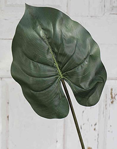 artplants.de Kunst Elefantenohrblatt HUGUR, grün, 75cm - Plastik Elefantenohrblatt von artplants.de
